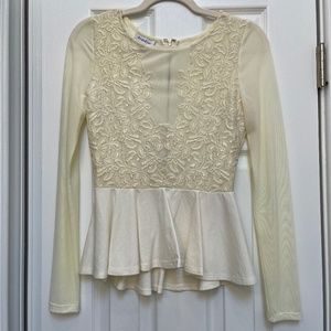 Bebe peplum top